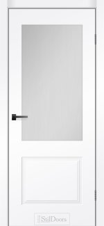Двері StilDoors Grazia Glass біла емаль RAL 9003 скло Сатін