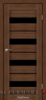 Двері StilDoors Dela клен французький скло чорне