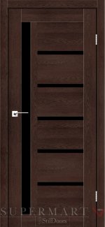 Двері StilDoors Nice клен французький скло чорне