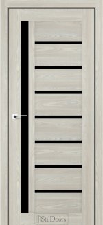 Двері StilDoors Terno флітвуд шампань скло чорне