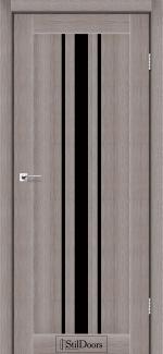 Двері StilDoors Arizona трюфель скло чорне