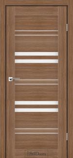 Двері StilDoors Slovenia італійський горіх скло сатин